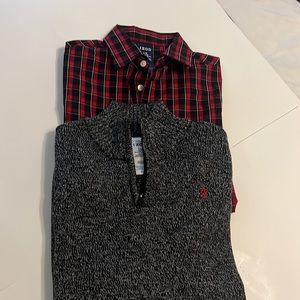 Boys Sweater With Matching Shirt